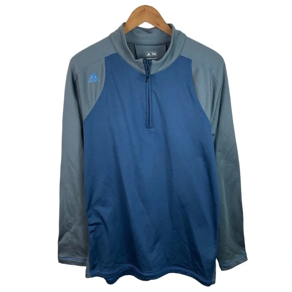 B1 Mens Adidas Clima Warm Golf 1/4 Zip Performance Pullover Training Jacket L